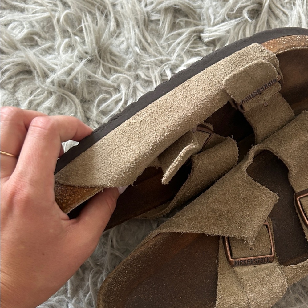 Tan/Army Green Birkenstocks Double-Strap size 39 - Picture 6 of 6